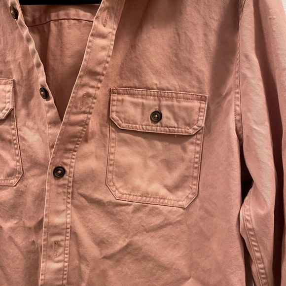 Aeropostale light pink button down “shacket” size medium - Picture 2 of 6